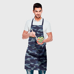 Фартук кулинарный Камуфляж с нашивкой - Александр, цвет: 3D-принт — фото 2