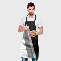 Фартук кулинарный Лексус - спортивный серый, цвет: 3D-принт — фото 2