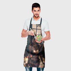 Фартук кулинарный Аниме девушка в нижнем белье, цвет: 3D-принт — фото 2