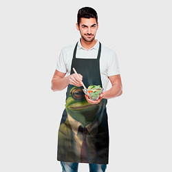 Фартук кулинарный Лягушонок Пепе, цвет: 3D-принт — фото 2
