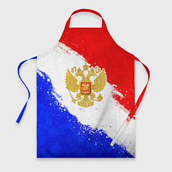 Фартук Герб РФ - триколор красками