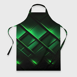 Фартук кулинарный Зеленые неоновые плиты, цвет: 3D-принт
