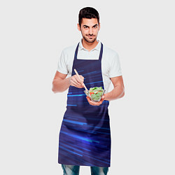 Фартук кулинарный Яркие неоновые полосы - минимализм, цвет: 3D-принт — фото 2
