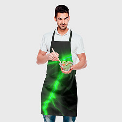 Фартук кулинарный Зеленый разряд молнии, цвет: 3D-принт — фото 2