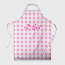 Фартук кулинарный Hi Ken - фраза и костюм Барби, цвет: 3D-принт