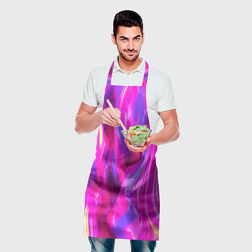 Фартук Pink blue texture / 3D-принт – фото 2