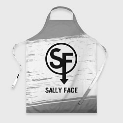 Фартук кулинарный Sally Face glitch на светлом фоне, цвет: 3D-принт