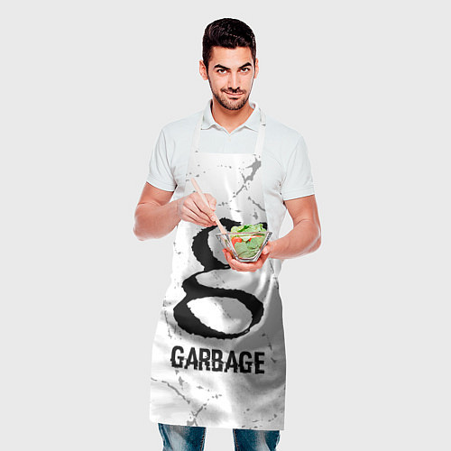 Фартук Garbage glitch на светлом фоне / 3D-принт – фото 2