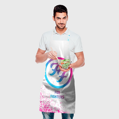 Фартук Foo Fighters neon gradient style / 3D-принт – фото 2