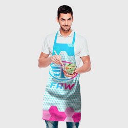 Фартук кулинарный FAW neon gradient style, цвет: 3D-принт — фото 2