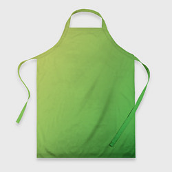 Фартук кулинарный Градиент - зеленый лайм, цвет: 3D-принт