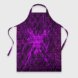 Фартук кулинарный Фиолетовая глитч инфекция, цвет: 3D-принт