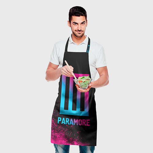 Фартук Paramore - neon gradient / 3D-принт – фото 2