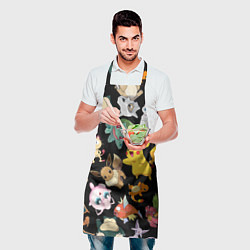 Фартук кулинарный Пикачу и другие покемоны, цвет: 3D-принт — фото 2