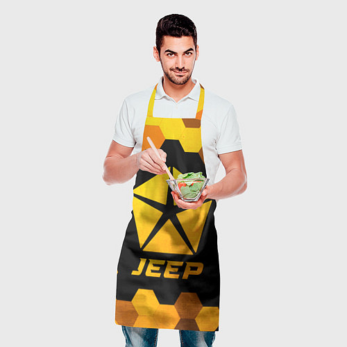 Фартук Jeep - gold gradient / 3D-принт – фото 2