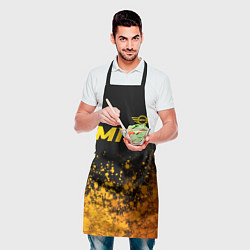 Фартук кулинарный Mini - gold gradient посередине, цвет: 3D-принт — фото 2