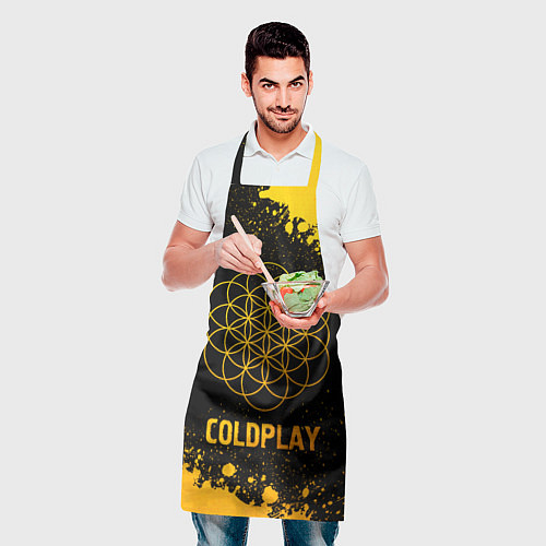Фартук Coldplay - gold gradient / 3D-принт – фото 2