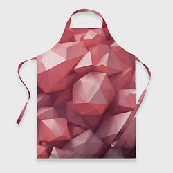 Фартук кулинарный Розовые полигоны, цвет: 3D-принт