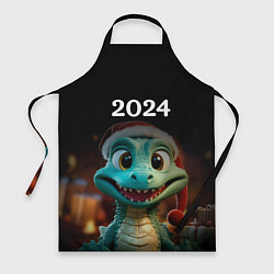 Фартук кулинарный Дракон символ года 2024, цвет: 3D-принт
