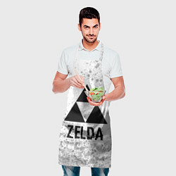 Фартук кулинарный Zelda glitch на светлом фоне, цвет: 3D-принт — фото 2