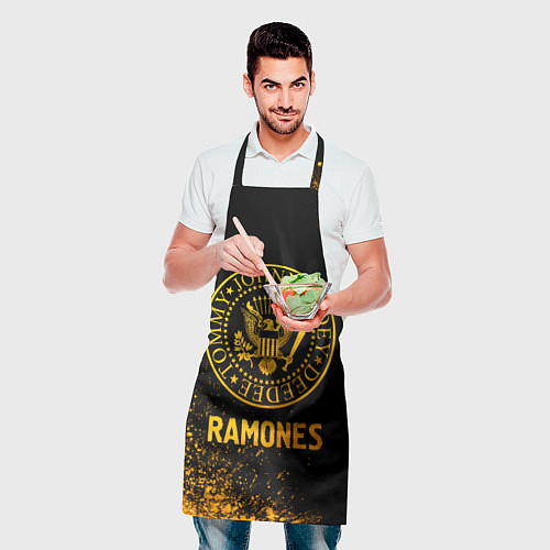 Фартук Ramones - gold gradient / 3D-принт – фото 2