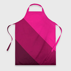 Фартук кулинарный Широкие розовые полосы, цвет: 3D-принт