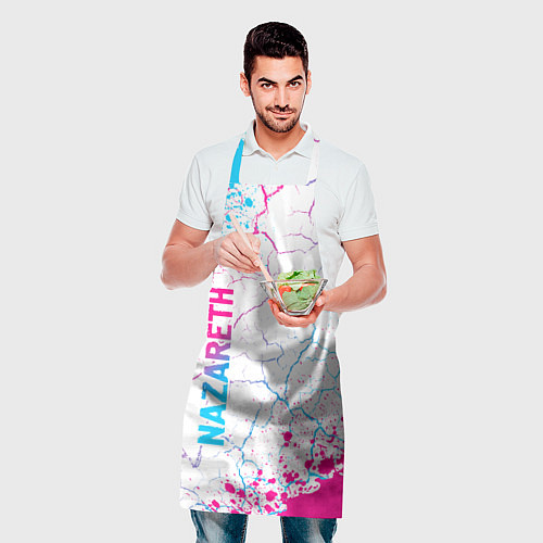 Фартук Nazareth neon gradient style вертикально / 3D-принт – фото 2