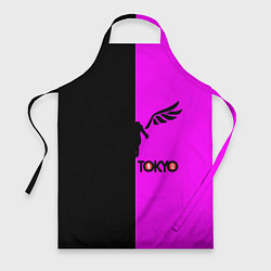 Фартук кулинарный Токийские мстители черно-розовый, цвет: 3D-принт