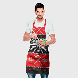 Фартук кулинарный The Witcher christmas sweater, цвет: 3D-принт — фото 2