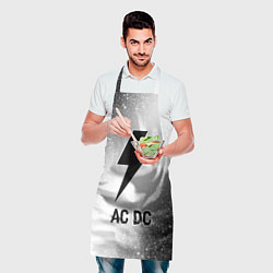Фартук кулинарный AC DC glitch на светлом фоне, цвет: 3D-принт — фото 2