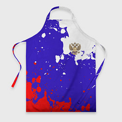 Фартук кулинарный Российский герб на триколоре, цвет: 3D-принт