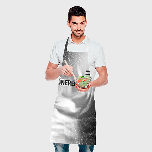 Фартук OneRepublic glitch на светлом фоне посередине / 3D-принт – фото 2