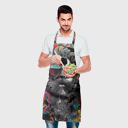 Фартук Хиппи в красных очках / 3D-принт – фото 2