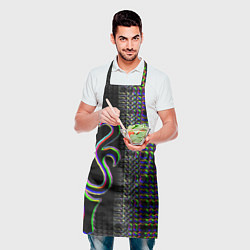 Фартук кулинарный Chelsea fc glitch, цвет: 3D-принт — фото 2