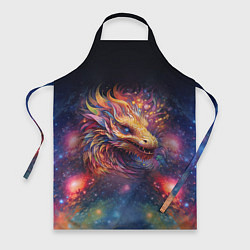 Фартук кулинарный Космический дракон - символ года, цвет: 3D-принт