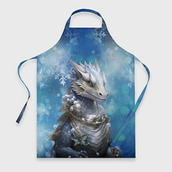 Фартук кулинарный Зимний дракон, цвет: 3D-принт