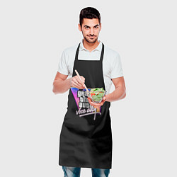 Фартук кулинарный Gta 6 vice city logo, цвет: 3D-принт — фото 2