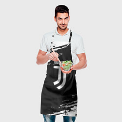 Фартук кулинарный Juventus спорт краски, цвет: 3D-принт — фото 2