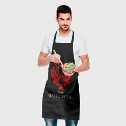 Фартук кулинарный Ведьмак логотип игры, цвет: 3D-принт — фото 2