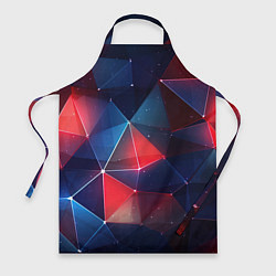 Фартук кулинарный Синяя геометрическая абстракция, цвет: 3D-принт