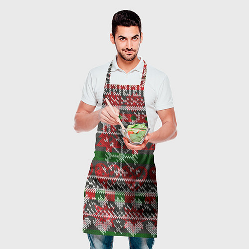 Фартук Вязанный орнамент узор / 3D-принт – фото 2