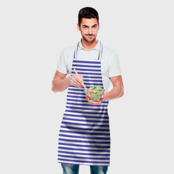 Фартук кулинарный Тельняшка моряка, цвет: 3D-принт — фото 2
