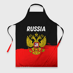 Фартук кулинарный Россия герб краски абстракция, цвет: 3D-принт