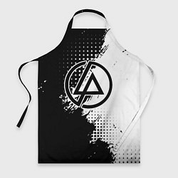 Фартук кулинарный Linkin park - черно-белая абстракция, цвет: 3D-принт