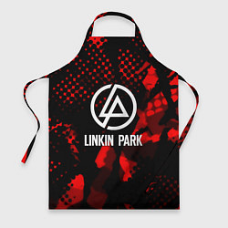 Фартук кулинарный Linkin park краски текстуры, цвет: 3D-принт