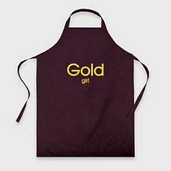 Фартук кулинарный Gold girl, цвет: 3D-принт