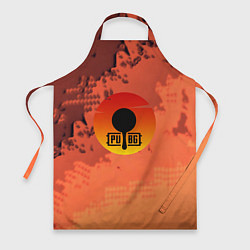 Фартук кулинарный PUBG game orange, цвет: 3D-принт