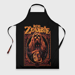 Фартук кулинарный Rob zombie skull, цвет: 3D-принт