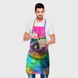 Фартук кулинарный Цветной енот, цвет: 3D-принт — фото 2