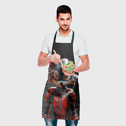 Фартук кулинарный Ёжик Shadow в броне, цвет: 3D-принт — фото 2